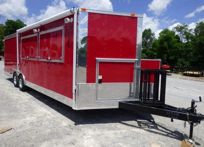 8.5' x 24' Concession Food Trailer Red Smoker Concession 33 8.5' x 24' Concession Food Trailer Red Smoker Concession - Image 33
