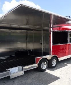 8.5' x 24' Concession Food Trailer Red Smoker Concession 69 8.5' x 24' Concession Food Trailer Red Smoker Concession -Cheap Concession Trailers Shop p1150169