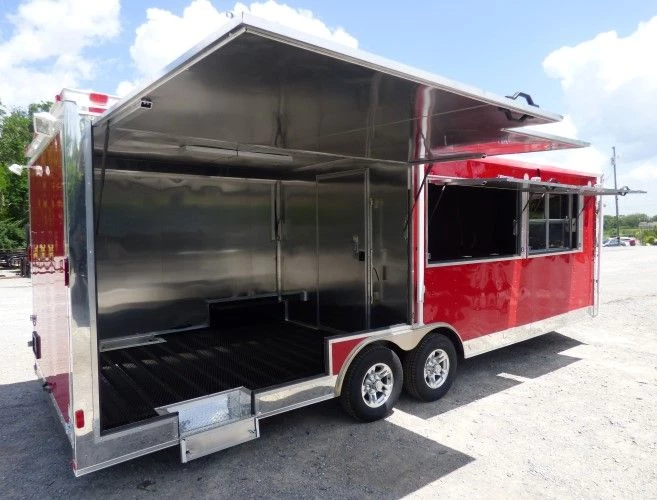 8.5' x 24' Concession Food Trailer Red Smoker Concession 32 8.5' x 24' Concession Food Trailer Red Smoker Concession - Image 32