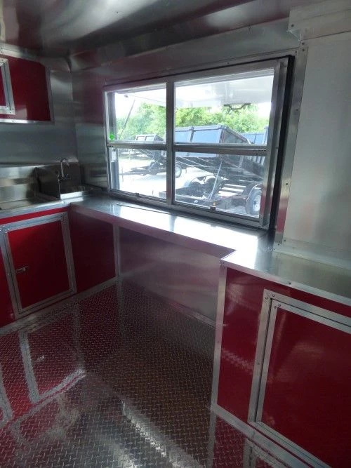 8.5' x 24' Concession Food Trailer Red Smoker Concession 16 8.5' x 24' Concession Food Trailer Red Smoker Concession - Image 16
