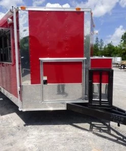 8.5' x 24' Concession Food Trailer Red Smoker Concession 57 8.5' x 24' Concession Food Trailer Red Smoker Concession -Cheap Concession Trailers Shop p1150195