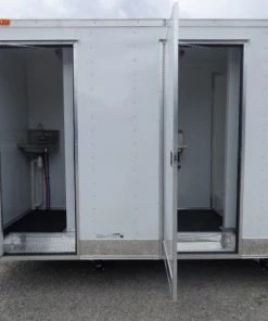 Concession Trailer 8.5 X 24 White Shower Trailer 91 Concession Trailer 8.5 X 24 White Shower Trailer -Cheap Concession Trailers Shop p1150281 small