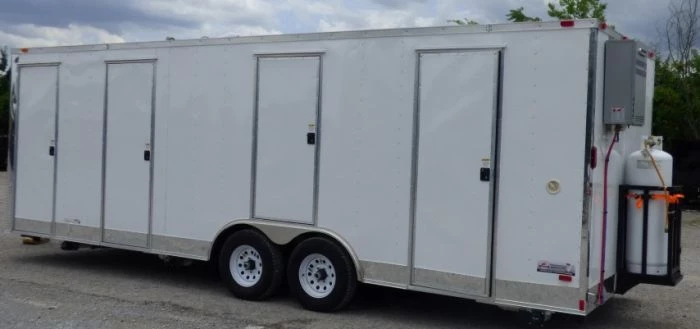 Concession Trailer 8.5 X 24 White Shower Trailer 51 Concession Trailer 8.5 X 24 White Shower Trailer - Image 51
