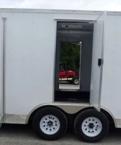 Concession Trailer 8.5 X 24 White Shower Trailer 106 Concession Trailer 8.5 X 24 White Shower Trailer -Cheap Concession Trailers Shop p1150297 small