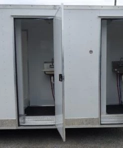 Concession Trailer 8.5 X 24 White Shower Trailer 107 Concession Trailer 8.5 X 24 White Shower Trailer -Cheap Concession Trailers Shop p1150298 small