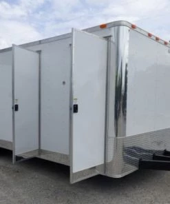 Concession Trailer 8.5 X 24 White Shower Trailer 104 Concession Trailer 8.5 X 24 White Shower Trailer -Cheap Concession Trailers Shop p1150301 small