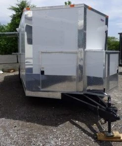 8.5' x 20' White Event Catering Concession Food Trailer -Cheap Concession Trailers Shop p1150335 small