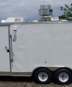 8.5' x 20' White Event Catering Concession Food Trailer -Cheap Concession Trailers Shop p1150342 small