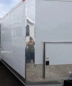 8.5' x 20' White Event Catering Concession Food Trailer -Cheap Concession Trailers Shop p1150348 small