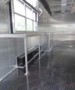 8.5' x 20' White Event Catering Concession Food Trailer -Cheap Concession Trailers Shop p1150372 small