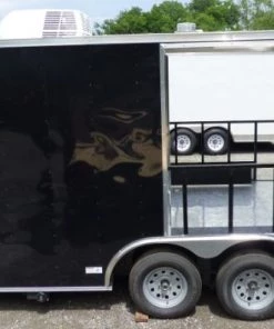 8.5' x 14' Black Concession Food Trailer Catering Event 48 8.5' x 14' Black Concession Food Trailer Catering Event -Cheap Concession Trailers Shop p1150388
