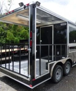 8.5' x 14' Black Concession Food Trailer Catering Event 42 8.5' x 14' Black Concession Food Trailer Catering Event -Cheap Concession Trailers Shop p1150391