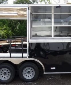 8.5' x 14' Black Concession Food Trailer Catering Event 69 8.5' x 14' Black Concession Food Trailer Catering Event -Cheap Concession Trailers Shop p1150394