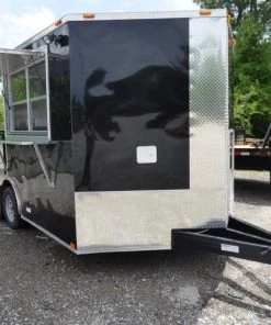 8.5' x 14' Black Concession Food Trailer Catering Event 73 8.5' x 14' Black Concession Food Trailer Catering Event -Cheap Concession Trailers Shop p1150395
