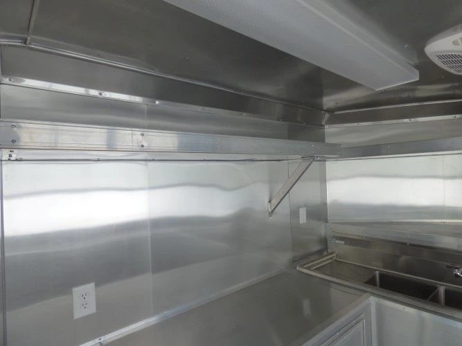 8.5' x 14' Black Concession Food Trailer Catering Event 21 8.5' x 14' Black Concession Food Trailer Catering Event - Image 21