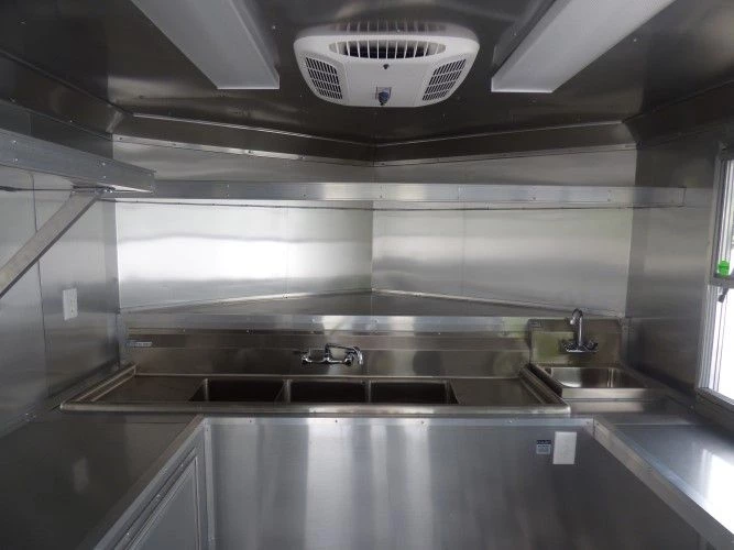 8.5' x 14' Black Concession Food Trailer Catering Event 29 8.5' x 14' Black Concession Food Trailer Catering Event - Image 29