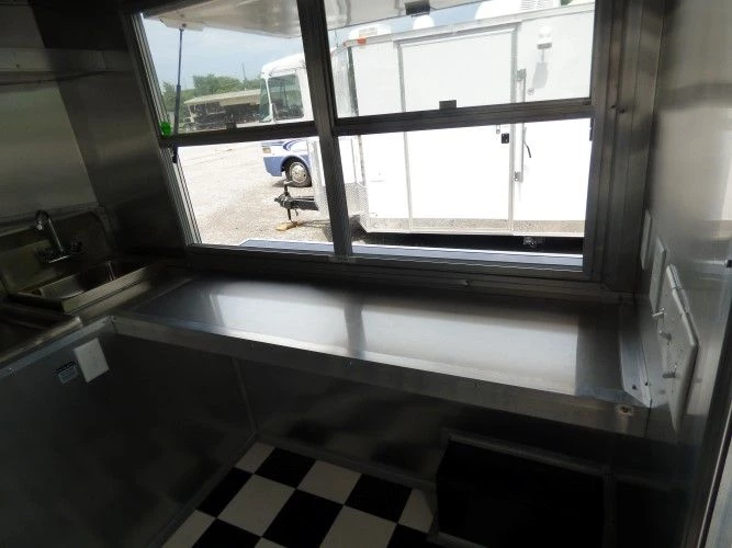 8.5' x 14' Black Concession Food Trailer Catering Event 8 8.5' x 14' Black Concession Food Trailer Catering Event - Image 8