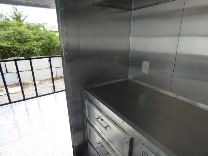 8.5' x 14' Black Concession Food Trailer Catering Event 10 8.5' x 14' Black Concession Food Trailer Catering Event - Image 10