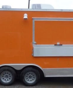 8.5' x 16' Orange Event Catering Concession Food Trailer -Cheap Concession Trailers Shop p1150575 small
