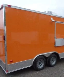 8.5' x 16' Orange Event Catering Concession Food Trailer -Cheap Concession Trailers Shop p1150576 small