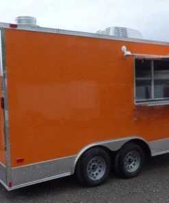 8.5' x 16' Orange Event Catering Concession Food Trailer -Cheap Concession Trailers Shop p1150579 small