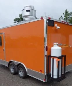8.5' x 16' Orange Event Catering Concession Food Trailer -Cheap Concession Trailers Shop p1150581 small