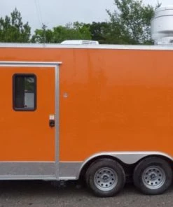 8.5' x 16' Orange Event Catering Concession Food Trailer -Cheap Concession Trailers Shop p1150582 small