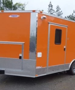 8.5' x 16' Orange Event Catering Concession Food Trailer -Cheap Concession Trailers Shop p1150583 small