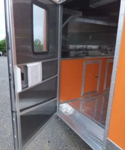 8.5' x 16' Orange Event Catering Concession Food Trailer -Cheap Concession Trailers Shop p1150586 small