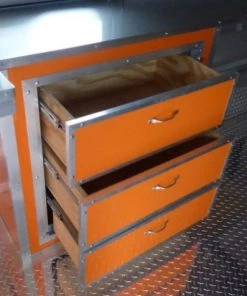 8.5' x 16' Orange Event Catering Concession Food Trailer -Cheap Concession Trailers Shop p1150587 small