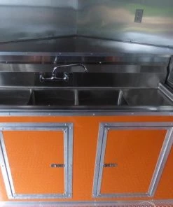 8.5' x 16' Orange Event Catering Concession Food Trailer -Cheap Concession Trailers Shop p1150589 small