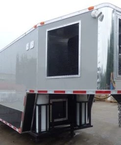 8.5' x 40' Grey Gooseneck Concession Food Trailer With Appliances -Cheap Concession Trailers Shop p1150621 small 1