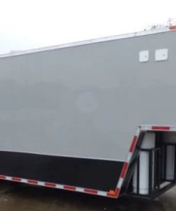 8.5' x 40' Grey Gooseneck Concession Food Trailer With Appliances -Cheap Concession Trailers Shop p1150626 small 1