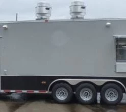 8.5' x 40' Gray Gooseneck Event Catering Concession Food Trailer