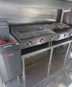 8.5' x 40' Grey Gooseneck Concession Food Trailer With Appliances -Cheap Concession Trailers Shop p1150646 small 1