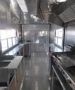 8.5' x 40' Gray Gooseneck Event Catering Concession Food Trailer -Cheap Concession Trailers Shop p1150656 small