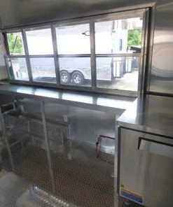 8.5' x 40' Grey Gooseneck Concession Food Trailer With Appliances -Cheap Concession Trailers Shop p1150660 small 1