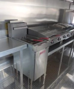 8.5' x 40' Grey Gooseneck Concession Food Trailer With Appliances -Cheap Concession Trailers Shop p1150666 small 1