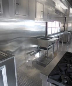 8.5' x 40' Gray Gooseneck Event Catering Concession Food Trailer -Cheap Concession Trailers Shop p1150676 small