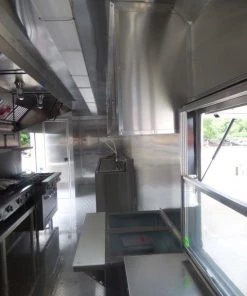 8.5' x 40' Grey Gooseneck Concession Food Trailer With Appliances -Cheap Concession Trailers Shop p1150685 small 1