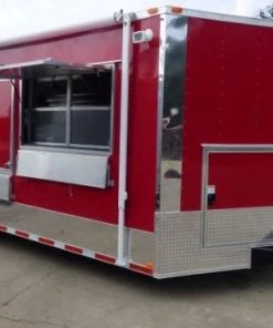 8.5' x 28' Concession Food Trailer Red Catering Event Trailer -Cheap Concession Trailers Shop p1150687