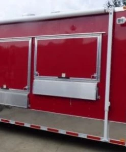 8.5' x 28' Concession Food Trailer Red Catering Event Trailer -Cheap Concession Trailers Shop p1150689