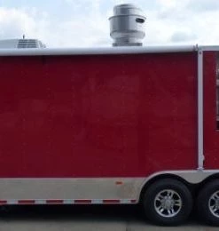 8.5' x 28' Concession Food Trailer Red Catering Event Trailer -Cheap Concession Trailers Shop p1150698