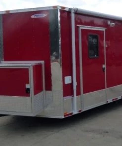 8.5' x 28' Concession Food Trailer Red Catering Event Trailer -Cheap Concession Trailers Shop p1150699