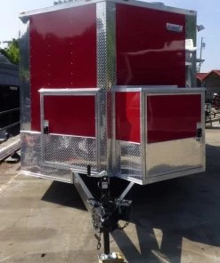 8.5' x 16' Concession Trailer Red Food With Appliances -Cheap Concession Trailers Shop p1150836 1