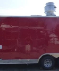 8.5' x 16' Concession Trailer Red Food With Appliances -Cheap Concession Trailers Shop p1150839 1