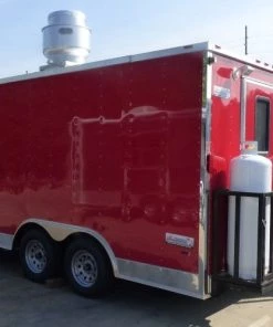 8.5' x 16' Concession Trailer Red Catering Event -Cheap Concession Trailers Shop p1150840