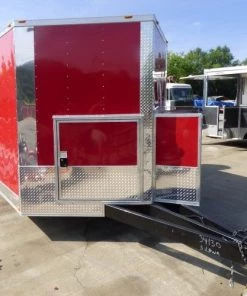 8.5' x 16' Concession Trailer Red Food With Appliances -Cheap Concession Trailers Shop p1150843 1