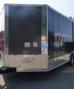 8.5' x 20' Concession Food Trailer Charcoal Grey Catering Event -Cheap Concession Trailers Shop p1150875