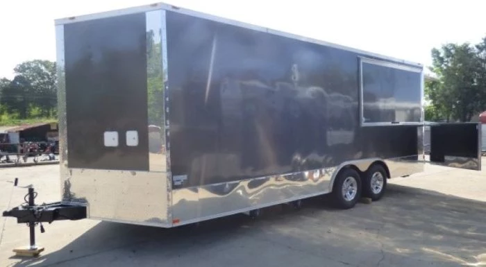 8.5' x 20' Concession Food Trailer Charcoal Grey With Appliances 8 8.5' x 20' Concession Food Trailer Charcoal Grey With Appliances - Image 8